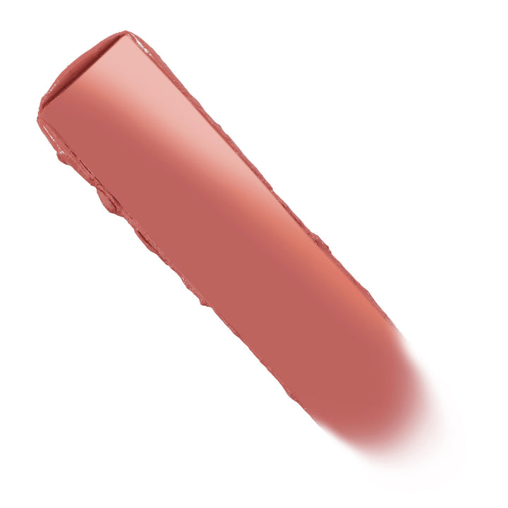 Slacker ColourPop Lippie Stix swatch forming a smooth, angled swipe of warm rose nude with a creamy sheen on a white background.